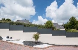 portail gris aluminium