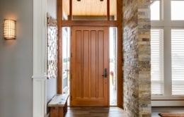porte d'entrée matériau aluminium