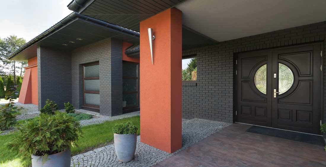 porte d'entr&eacute;e en pvc