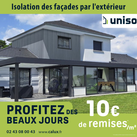 UNISO, remises de 10€/m²