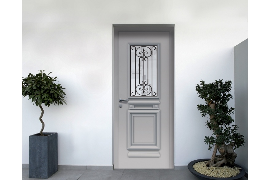 porte d'entrée en aluminium